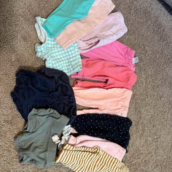 Girl 0-3 months Assorted Baby Onesies Bundle